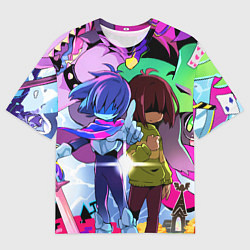 Футболка оверсайз мужская Deltarune - Легенда о Руне Дельта, цвет: 3D-принт
