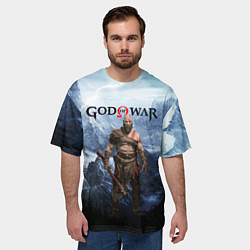 Футболка оверсайз мужская Великий God of War Z, цвет: 3D-принт — фото 2