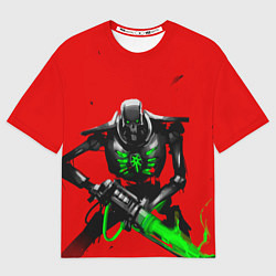 Футболка оверсайз мужская Воин некрона, цвет: 3D-принт
