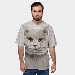 Футболка оверсайз мужская Милая британка, цвет: 3D-принт — фото 2