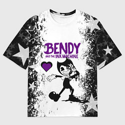 Футболка оверсайз мужская HEART BENDY AND THE INK MACHINE, цвет: 3D-принт