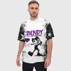 Футболка оверсайз мужская HEART BENDY AND THE INK MACHINE, цвет: 3D-принт — фото 2