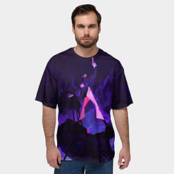 Футболка оверсайз мужская Дюбуа на коне, цвет: 3D-принт — фото 2