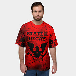 Футболка оверсайз мужская State of Decay Зомби Апокалипсис, цвет: 3D-принт — фото 2