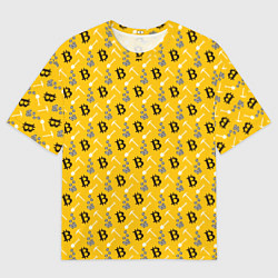 Футболка оверсайз мужская Добыча Биткоинов, цвет: 3D-принт