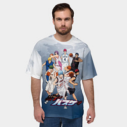 Футболка оверсайз мужская Kuroko no Basket Баскетбол Куроко, цвет: 3D-принт — фото 2
