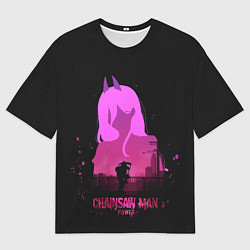 Мужская футболка оверсайз Chainsaw Man Power