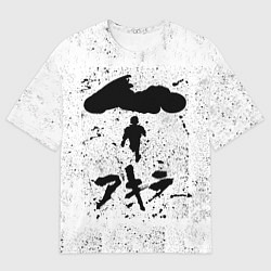 Футболка оверсайз мужская Akira черный постер, цвет: 3D-принт