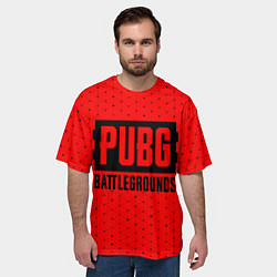 Футболка оверсайз мужская PUBG: BATTLEGROUNDS - Графика, цвет: 3D-принт — фото 2