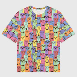 Футболка оверсайз мужская Красочные Сурикаты, цвет: 3D-принт