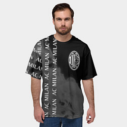 Футболка оверсайз мужская МИЛАН - Пламя, цвет: 3D-принт — фото 2