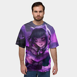 Футболка оверсайз мужская Goth Annie League Of Legends, цвет: 3D-принт — фото 2