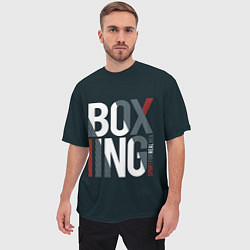 Футболка оверсайз мужская Бокс - Boxing, цвет: 3D-принт — фото 2