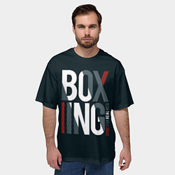 Футболка оверсайз мужская Бокс - Boxing, цвет: 3D-принт — фото 2