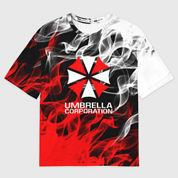Мужская футболка оверсайз Umbrella Corporation Fire