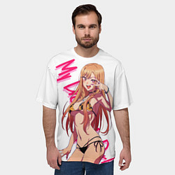 Футболка оверсайз мужская Эта фарфоровая кукла влюбилась Китагава Марин My D, цвет: 3D-принт — фото 2