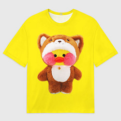 Футболка оверсайз мужская ИГРУШКА УТЯ УТОЧКА ЛАЛАФАНФАН, цвет: 3D-принт