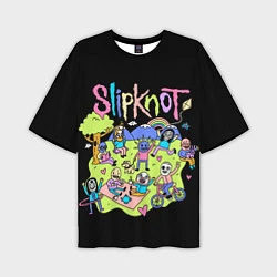 Футболка оверсайз мужская Slipknot cuties, цвет: 3D-принт