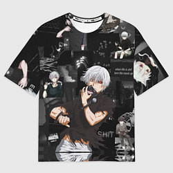 Мужская футболка оверсайз Грустный Канеки Токийский Гуль Tokyo Ghoul