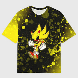 Мужская футболка оверсайз SONIC EXE Краски