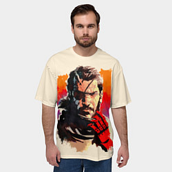 Футболка оверсайз мужская Босс с повязкой, цвет: 3D-принт — фото 2