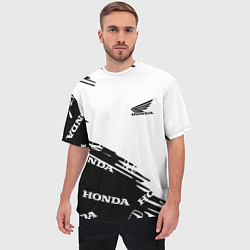 Футболка оверсайз мужская Honda sport pattern, цвет: 3D-принт — фото 2