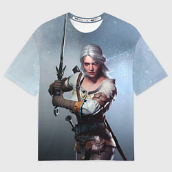 Футболка оверсайз мужская Ciri sword, цвет: 3D-принт