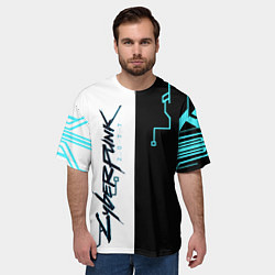 Футболка оверсайз мужская Cyberpunk 2077 Game, цвет: 3D-принт — фото 2