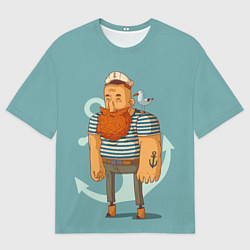 Мужская футболка оверсайз Старый добрый моряк