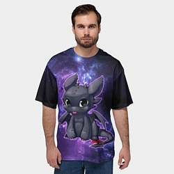 Футболка оверсайз мужская Милый малыш Беззубик, цвет: 3D-принт — фото 2
