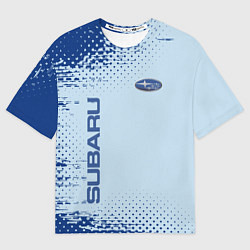 Футболка оверсайз мужская Subaru - Субару, цвет: 3D-принт