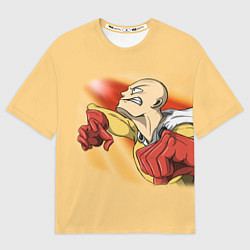 Футболка оверсайз мужская Сайтама - One Punch Man, цвет: 3D-принт
