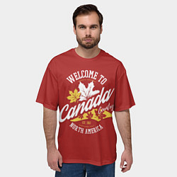 Футболка оверсайз мужская Канада Canada, цвет: 3D-принт — фото 2