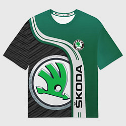 Мужская футболка оверсайз SKODA AUTO ШКОДА АВТО