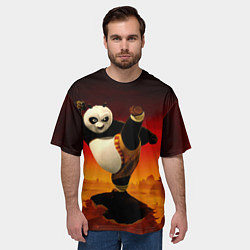 Футболка оверсайз мужская Кунг-фу Панда New, цвет: 3D-принт — фото 2