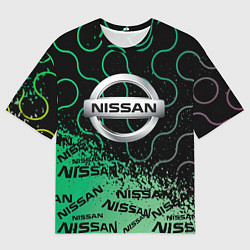 Футболка оверсайз мужская NISSAN Супер класса, цвет: 3D-принт