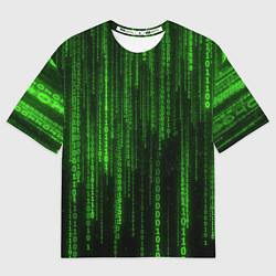 Футболка оверсайз мужская Бегущий по коду, цвет: 3D-принт