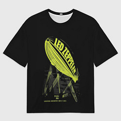 Футболка оверсайз мужская Led Zeppelin Лед Зеппелин, цвет: 3D-принт