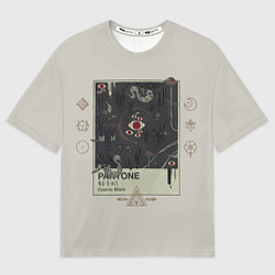 Футболка оверсайз мужская Пантон Ктулху, цвет: 3D-принт