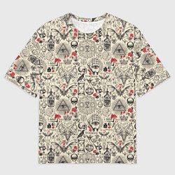 Мужская футболка оверсайз Чёрная Магия и Колдовство