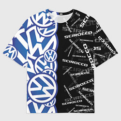 Мужская футболка оверсайз Volkswagen Scirocco Half Pattern