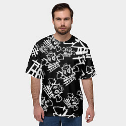 Футболка оверсайз мужская JINX PATTERN ДЖИНКС, цвет: 3D-принт — фото 2