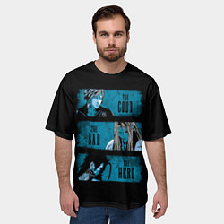 Футболка оверсайз мужская Хороший плохой герой, цвет: 3D-принт — фото 2