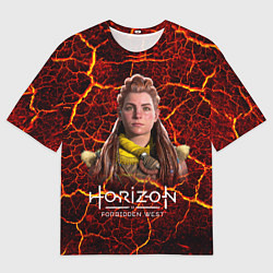 Футболка оверсайз мужская Horizon Forbidden West Элой, цвет: 3D-принт