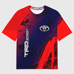 Футболка оверсайз мужская ТОЙОТА TRD SPORT - Краска, цвет: 3D-принт