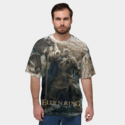 Футболка оверсайз мужская Годфри и лев Elden Ring, цвет: 3D-принт — фото 2