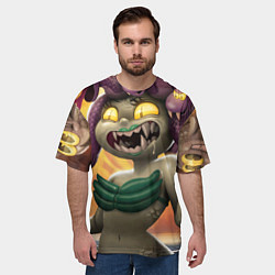 Футболка оверсайз мужская Калла Мария Cuphead, цвет: 3D-принт — фото 2