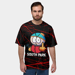 Футболка оверсайз мужская Мультфильм Южный парк Эрик South Park, цвет: 3D-принт — фото 2