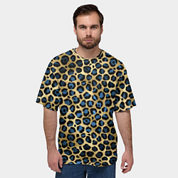 Футболка оверсайз мужская Стиль леопарда шкура леопарда, цвет: 3D-принт — фото 2