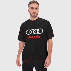 Футболка оверсайз мужская Audi спорт, цвет: 3D-принт — фото 2